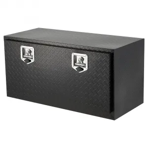 36"X18" Underbody Truck Box, Pickup Storage Box,Heavy Duty Aluminum Diamond Plate Tool Box with Lock and Keys,Waterproof Trailer Storage Box with T-Handle for Truck,Van,Trailer
