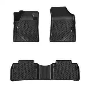 TPE All Weather Floor Mats for Nissan Altima 2013-2018 Custom Fit Front & 2nd Row Black