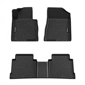 Floor Mats Fits 2015-2019 Hyundai Sonata/2016-2020 Kia Optima Anti Skid Floor Liners Black (Excluding Hybrid)