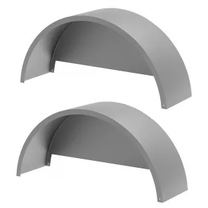 Single Axle Trailer Fenders for 14"-16" Wheels - Durable Steel, Rust-Resistant Electrophoretic Welding Surface, 32"x9"x15" for Utility and Landscape Trailers