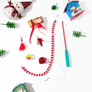 Cat Interactive Toy Creative Assorted Cat Teaser Stick Funny Self-Hey Interactive Toys No. 2 as Shown