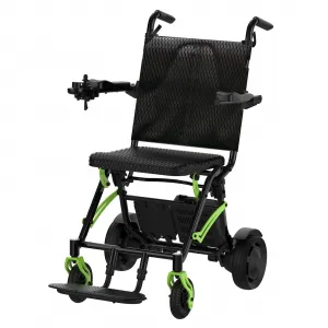 Foldable Electric Wheelchair for Adults – Dual 250W Motors, 10Ah Battery Up to 20-Mile Range, Supports 220 lbs, Lightweight 57 lbs with 360° Joystick