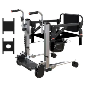 Heavy Duty Electric Patient Lift Chair Hoyer-Compatible Transfer Quiet & Electric Adjust suit for Home Hospital Nursing Use