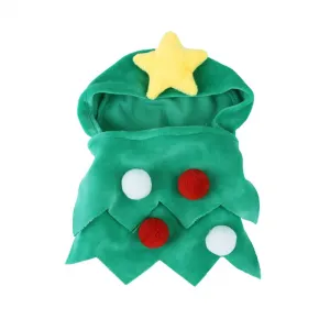 Pet Dog Christmas Bodysuit Soft Comfortable Creative Christmas Tree Shape Costumes Headgear Props Accessories Green M