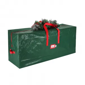 Storage Bag For 9 Ft Artificial Christmas Trees, 4FT/4.4FT/5.4FT Christmas Trees Waterproof Storage Pouch With Strong Handles Labeling Card Slot green 122 x 34 x 51CM