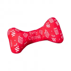 Pet Dog Christmas Squeaky Toys for Cats Dogs Scratch Bite Resistant Interactive Toys Pet Supplies for Relieve Stress Boredom Bowtie Squeak Toys