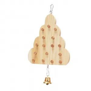 Bird Cork Stopper Toys, Training Aids, Bird Chewing Toy, Half Round Large, Rectangular Large, Christmas Tree Pendant, Perch