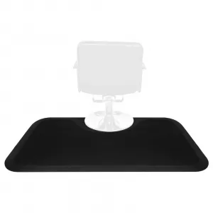 Anti-Fatigue Salon & Office Chair Mat 3'x5' – Non-Slip, Durable Floor Protector – Ergonomic Comfort for Standing Desks, Hairdressers, Barbers – Easy to Clean, Professional Black Square