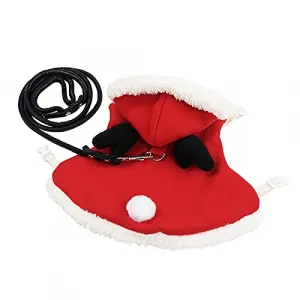 Rabbit Clothes Christmas Suit Cute Pure Cotton Rabbit Clothes Daily Wear Walking Harness Rabbit Clothes