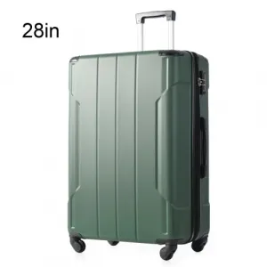 Hardshell Suitcase Lightweight TSA Locks Expandable Travel Luggage 28 Inch Green
