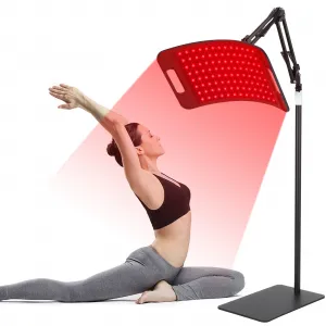 Red Light Therapy for Body & Face, 660nm Red Light & 850nm Near Infrared Light Therapy Device with Stand, 104 LEDs Lamp Panel for Face, Muscles Pain, Skin, Leg, Joints, Waist