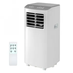 8000 BTU Portable Air Conditioner, 3-in-1 Dehumidifier Fan, 24h Timer, Cools 350 Sq Ft, Remote Control, Efficient Cooling for Bedroom Home White