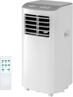 3-in-1 Portable Air Conditioner 8K BTU Cooling & Dehumidifier Plastic Remote Control & Timer for Rooms up to 350 sq.ft