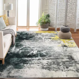 Bedroom Rug Washable Area Rug Non Slip Low Pile Boho Floral Small Carpet for Bedroom Bedside Soft Paisley Design