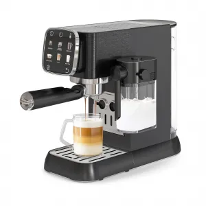 20Bar Fully Automatic Espresso Machine with Auto Milk Frother, Touchscreen Control, Stainless Steel, Professional Coffee Maker
