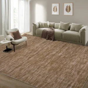Large Area Rug 10x13 Low Pile Non-Slip Soft Durable Cotton Edges Machine Washable Kids Pets Friendly Living Room Bedroom