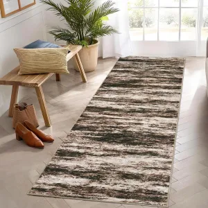 Kitchen Rugs 2x6 Runner Rugs For Hallway Modern Abstract Washable Rug Brown