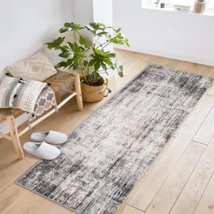 Rugs For Living Room 2x6ft, Machine Washable Vintage Area Rugs With Non-Slip Backing, Soft Short Pile Carpet For Bedroom Kitchen Hallway Office, Multi-Color