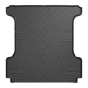 Truck Mat Compatible With 2019-2024 Ram 1500 Limited Crew Cab, All Season Cargo Mat, Waterproof, Scratch-Resistant, Black