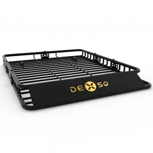 64" x 50" x 6" Universal Roof Rack Basket - Heavy-Duty Rooftop Cargo Carrier for SUVs and Trucks, 200 lbs Capacity, Black