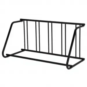 Floor Bike Rack 5-Bike Single-Side Heavy Duty Steel, Marine-Grade Powder Coating, Freestanding Stability, Grid Dividers, Garage & Outdoor Use