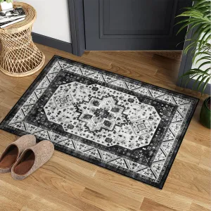 Short Pile Area Rugs Vintage Large Non Slip Carpet for Living Room Bedroom Dining Room Kitchen 2x3ft
