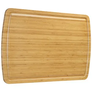Extra Large Bamboo Stove Top Cover Noodle Board 30x20 with Juice Grooves Durable Slim Cutting Board Multi-Purpose Kitchen Tray