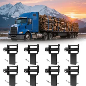 Trailer Stake Pocket Winch Utility Capacity 16200 LBS For Flatbeds Trailers Trucks Black