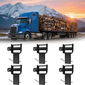 Trailer Stake Pocket Winch Utility Capacity 16200 LBS Flatbeds Trailers Trucks Black