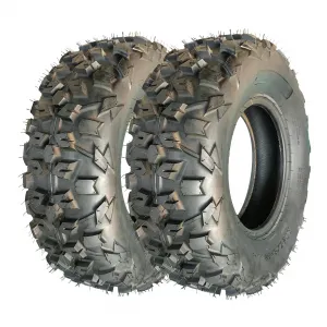 ATV Tire 25x8-12 6PR All-Terrain Tubeless Tires 2Pack for ATV UTV, Durable Black 12 Inch