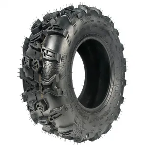 Pack of 1 25x10x12 ATV Tires Heavy-Duty Off-Road UTV Tires Durable Black