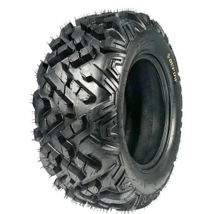 25x10-12 ATV UTV Tires 6PR All-Terrain Heavy Duty Tubeless for Trail Mud Rock 25x10-12 12 Rim Black