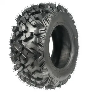 25x8-12 ATV/UTV Tire 6PR All-Terrain Tires 1PCS Tubeless, ATV Tire, Heavy Duty for Trail/Mud/Rock, Black