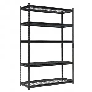 Storage Shelves 5 Tier Heavy Duty Metal Adjustable 2200LBS Capacity Easy Assemble Garage Pantry Warehouse