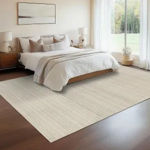 Modern Striped Rug 10x13 - Soft Low-Pile, Non-Slip TPR Backing, Durable Polyester, Stain Resistant, Easy to Clean, Living Room & Bedroom