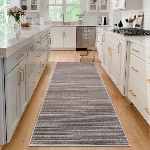 2x6 Kitchen Rug Washable Non Slip Stain Resistant Polyester TPR Backing Soft Low Pile Hallway Runner