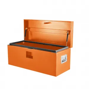 24"x15"x15" Steel Truck Bed Tool Box, Trailer Tongue Storage Organizer Chest, for Truck Bed, RV, Trailer, Orange