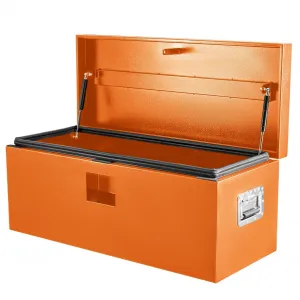 36"x15"x15" Steel Truck Bed Tool Box, Trailer Tongue Storage Organizer Chest, for Truck Bed, RV, Trailer, Orange