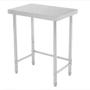 28"L X 18"W X 35"H Stainless Steel Table Commercial Kitchen Prep Table, Open Base, Durable, Weather-Resistant, Silver