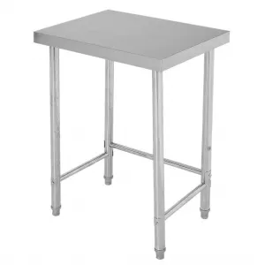 24"L X 18"W X 35"H Stainless Steel Prep Table Commercial Utility Work Table, Open Base, Durable, Weather-Resistant, Silver