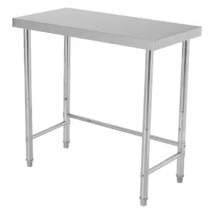 36"L X 18"W X 35"H Stainless Steel Prep Table Commercial Utility Work Table, Open Base, Durable, Weather-Resistant