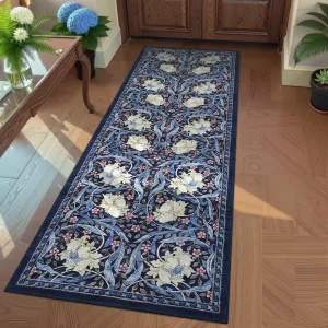 2x6 Washable Runner Rug Floral Kitchen Entryway Non Slip Soft Thin Stain Resistant