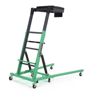 Top Automotive Creeper Adjustable Height 49.21-68.89" 400 LBS Capacity 6 Swivel Casters Steel Frame Foldable Garage Use