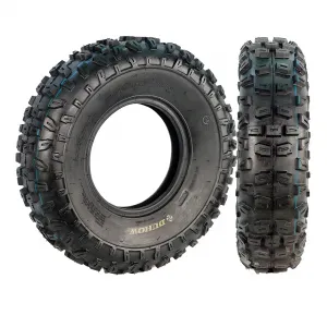 23X7-10 ATV UTV Knobby Tires, Front 23X7x10 Sport Race 4 Ply Tubeless, Off-Road Mud Trails, 23 Inch Diameter, Black