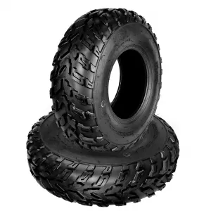 ATV Tires 2 Pack 23x7-10 Tubeless All Terrain Tires for Trail Desert Mud Dirt Street Sand 6PR Black