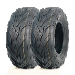 2-Pack Sport ATV Tires 18x9.5-8, 4PR Lawn Mower Tire, Turf Tires, Sand ATV UTV Off-Road, Reinforced Sidewall, Tubeless, Durable Black