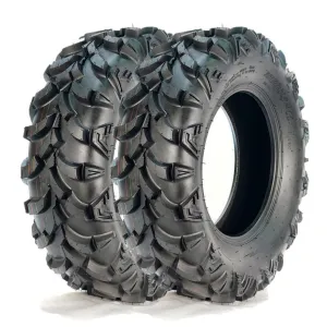 22x7-11 ATV Tires 2-Pack Front 4PR All Terrain Trail Sand Off-Road Tubeless Reinforced Sidewall