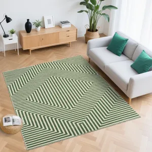Green Home Decor Kitchen Modern Area Rug Soft Printed 6x9 Thin Carpet Washable Non-Slip