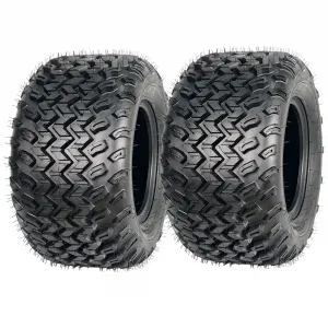 22x11-10 ATV All Terrain Tires Rear Heavy Duty 4 PR Tubeless for UTV Side By Side Off-Road Adventures, Black