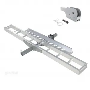 500lbs Motorcycle Tow Hitch,Dirt Bike Transport Rack for Motorcycle,Bicycle,Scooter Iron Build & 4 Straps - Secure Transport Platform Dirt Bike Hauler Hitch Mount Rack with Ramp